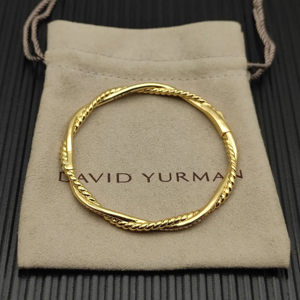 David Yurman 4.4mm Gold Small Infinity Bracelet
